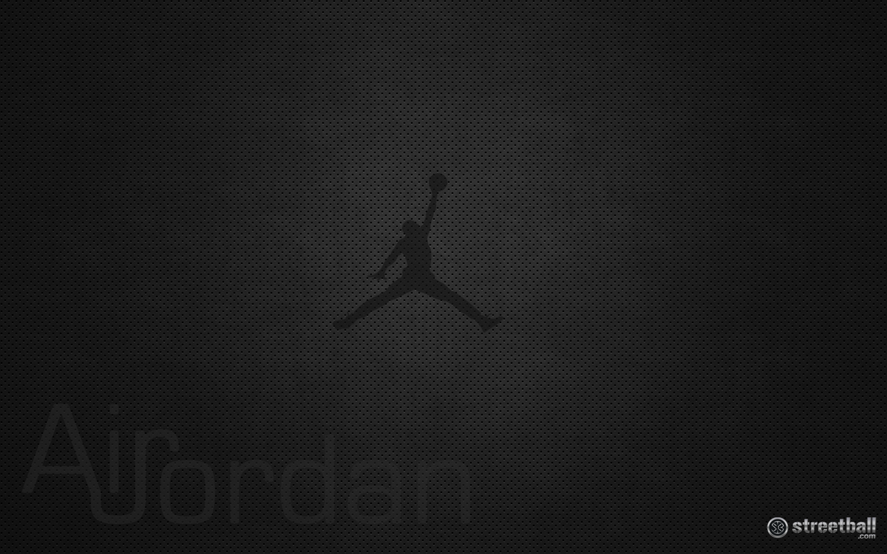 Air Jordan Logo Wallpaper Black And White