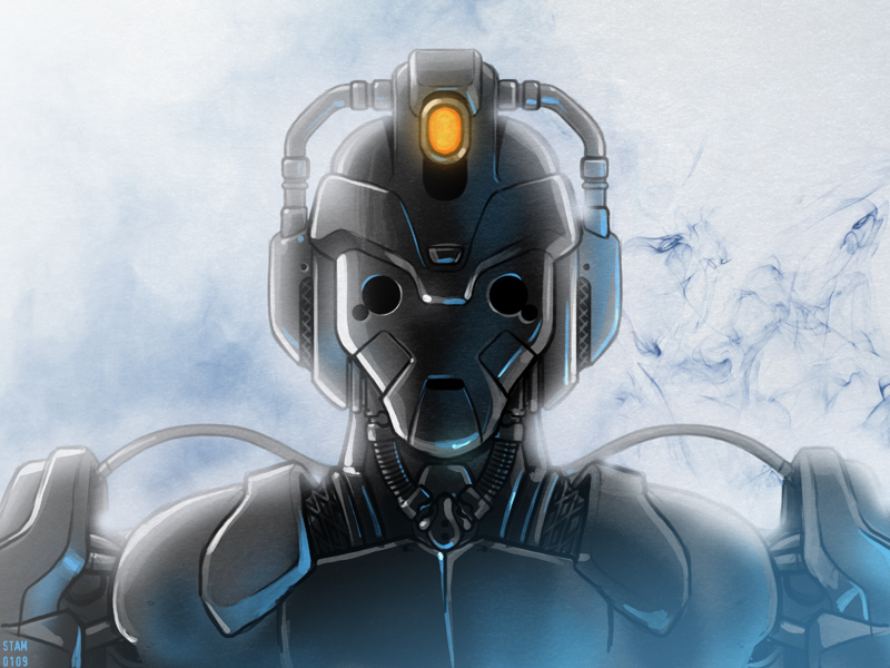 Cybermen Wallpaper Cyberman By Spacecaptsteve