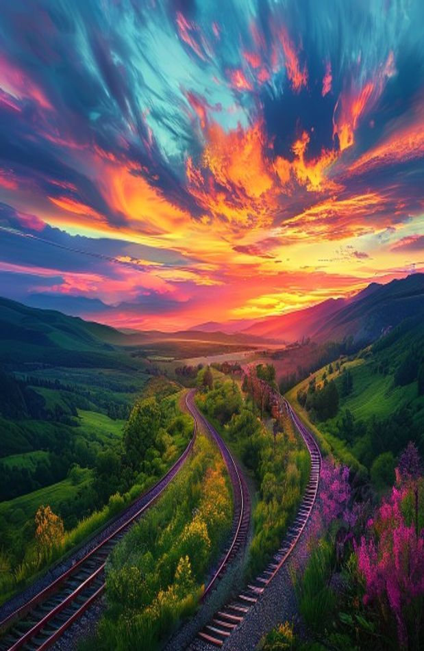 HD Train Tracks Wallpaper