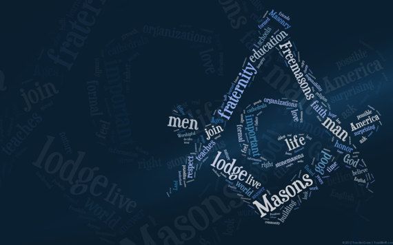 Masonic Mason Typography Wallpaper Forth Part Of A Circle