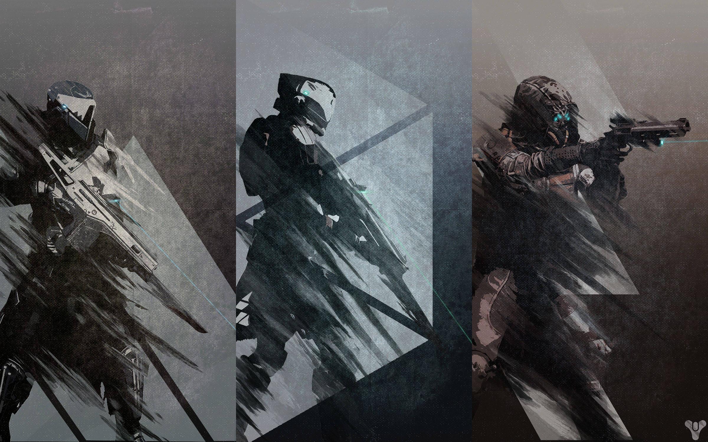 Hunter Destiny Wallpaper Trio Of Posters Warlock