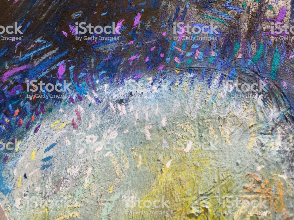 Expressionism Gold Sky Background Stock Illustration