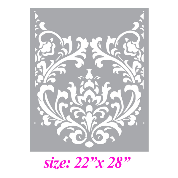 Stencil Boss Damask Couture Old Vintage Victorian Allover