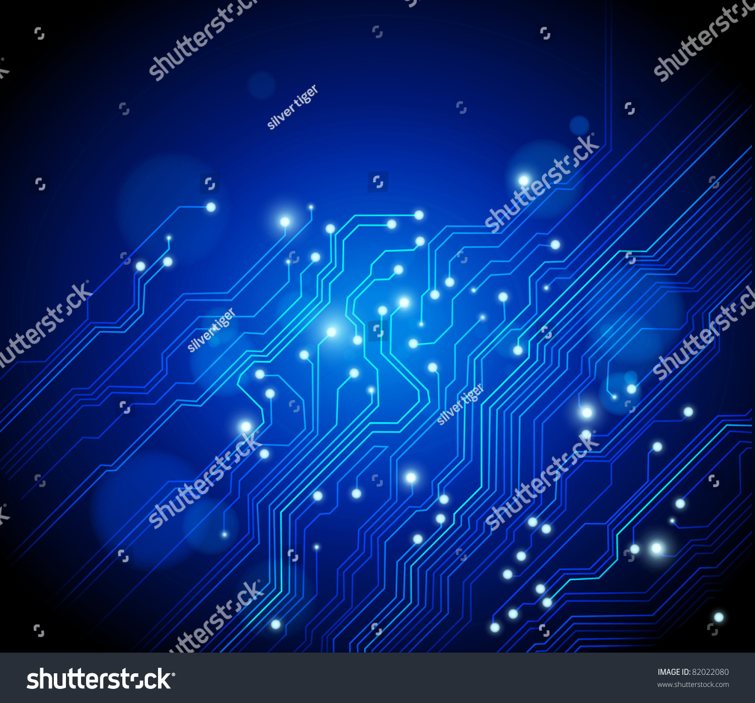 Abstract High Tech Background Raster Version Stock Photo