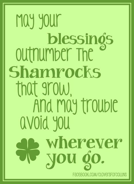 Printable Irish Blessings From Sunny Tuesday Different