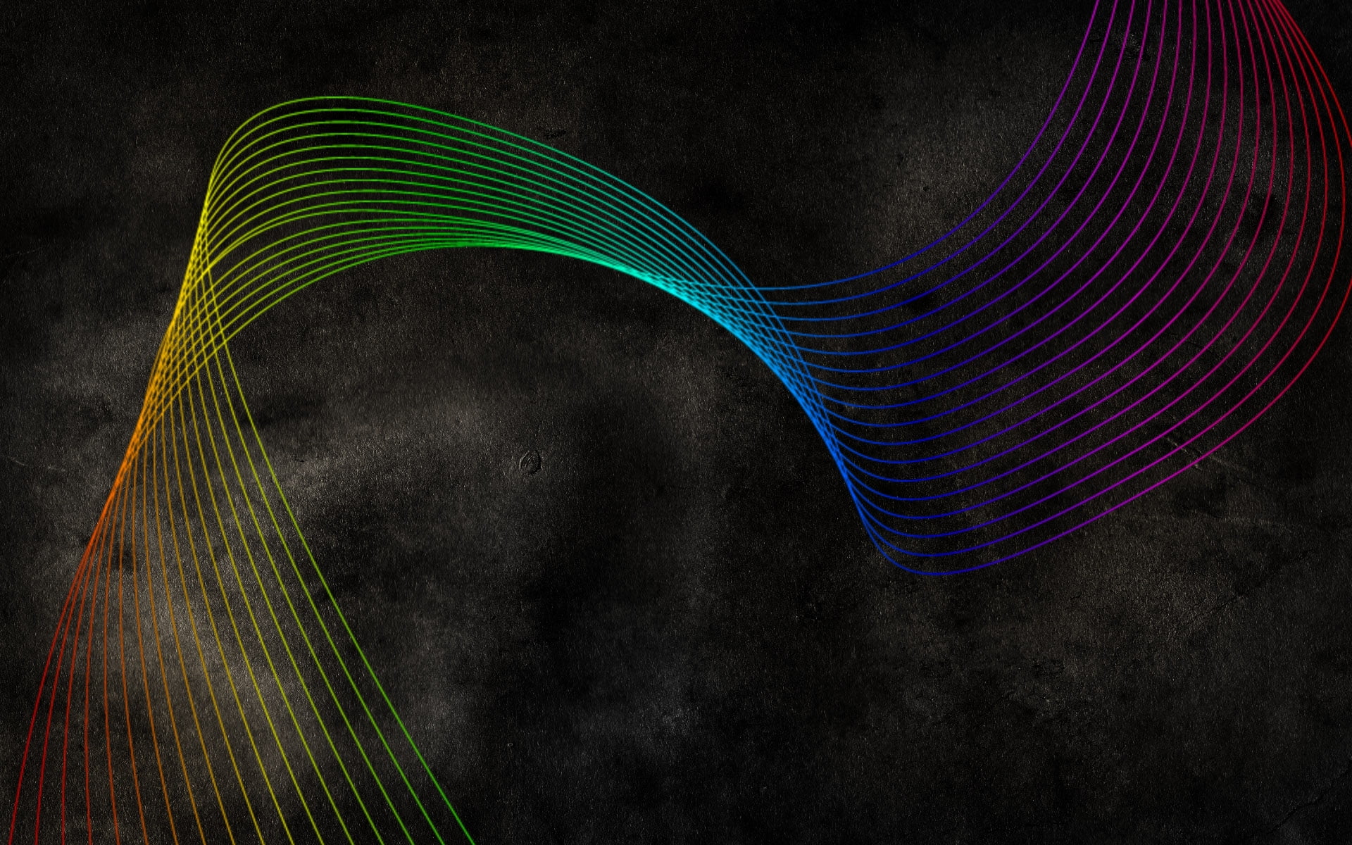 Black And Multicolored Wavelength Digital Wallpaper HD