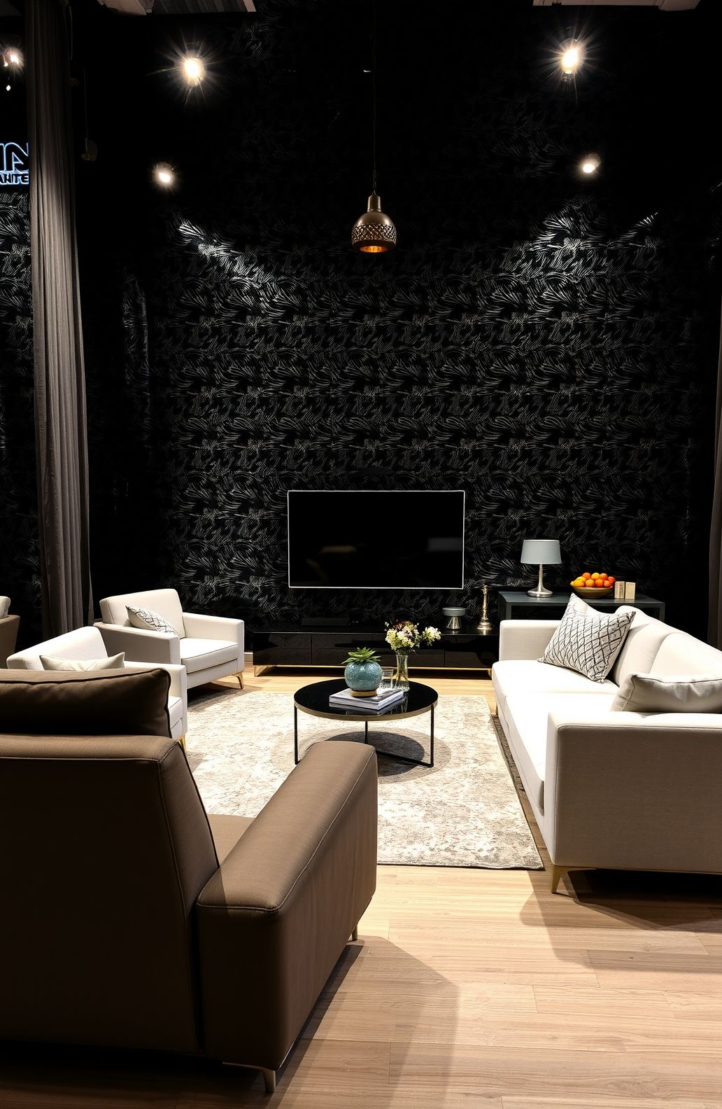 Glossy Black Wallpaper