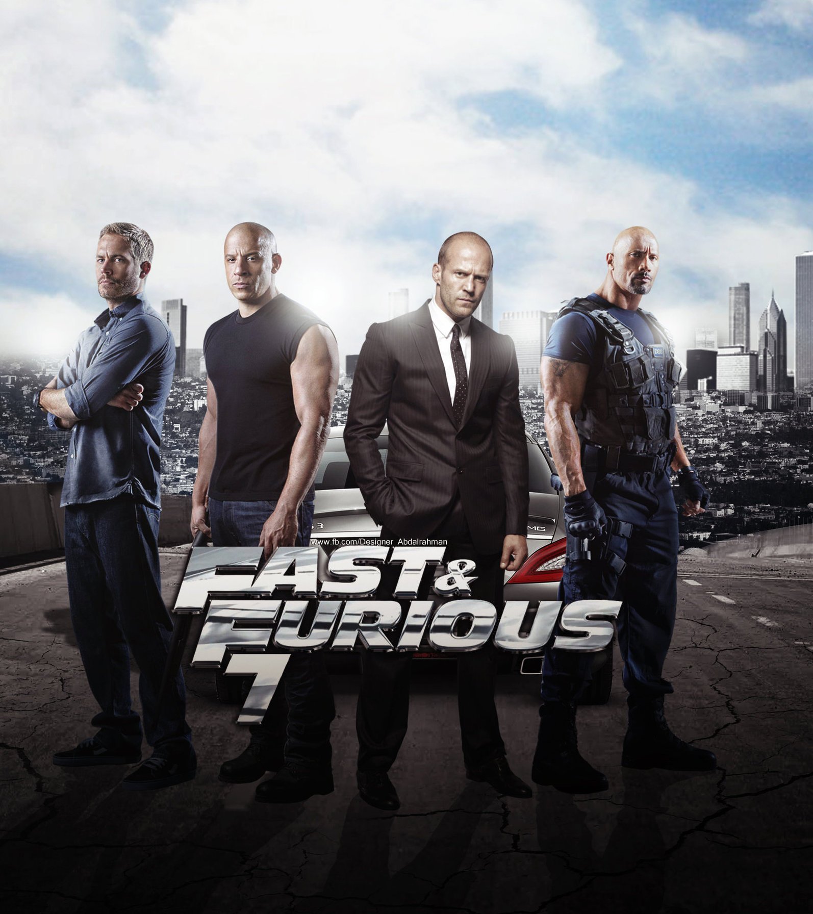 fast and furious 7 HD Wallpaper Vin Diesel Jason statham Paul Walker