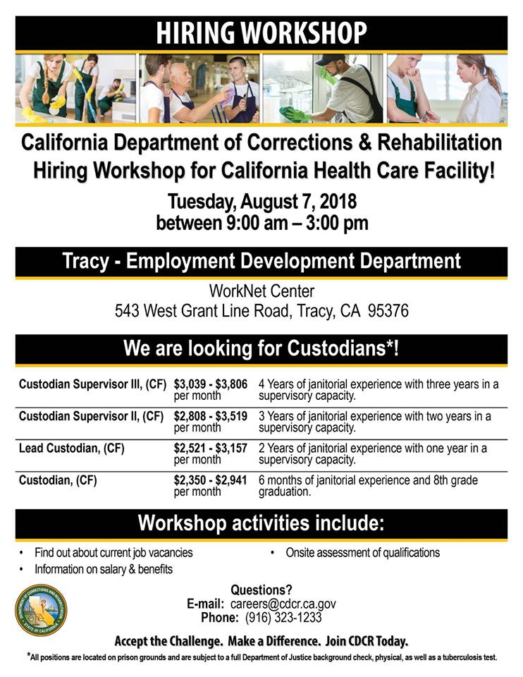 Cdcr Careers Join At Our Hiring Workshop For