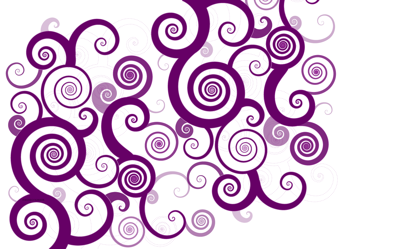 Vector Flowers And Swirls Purple Png Swirl