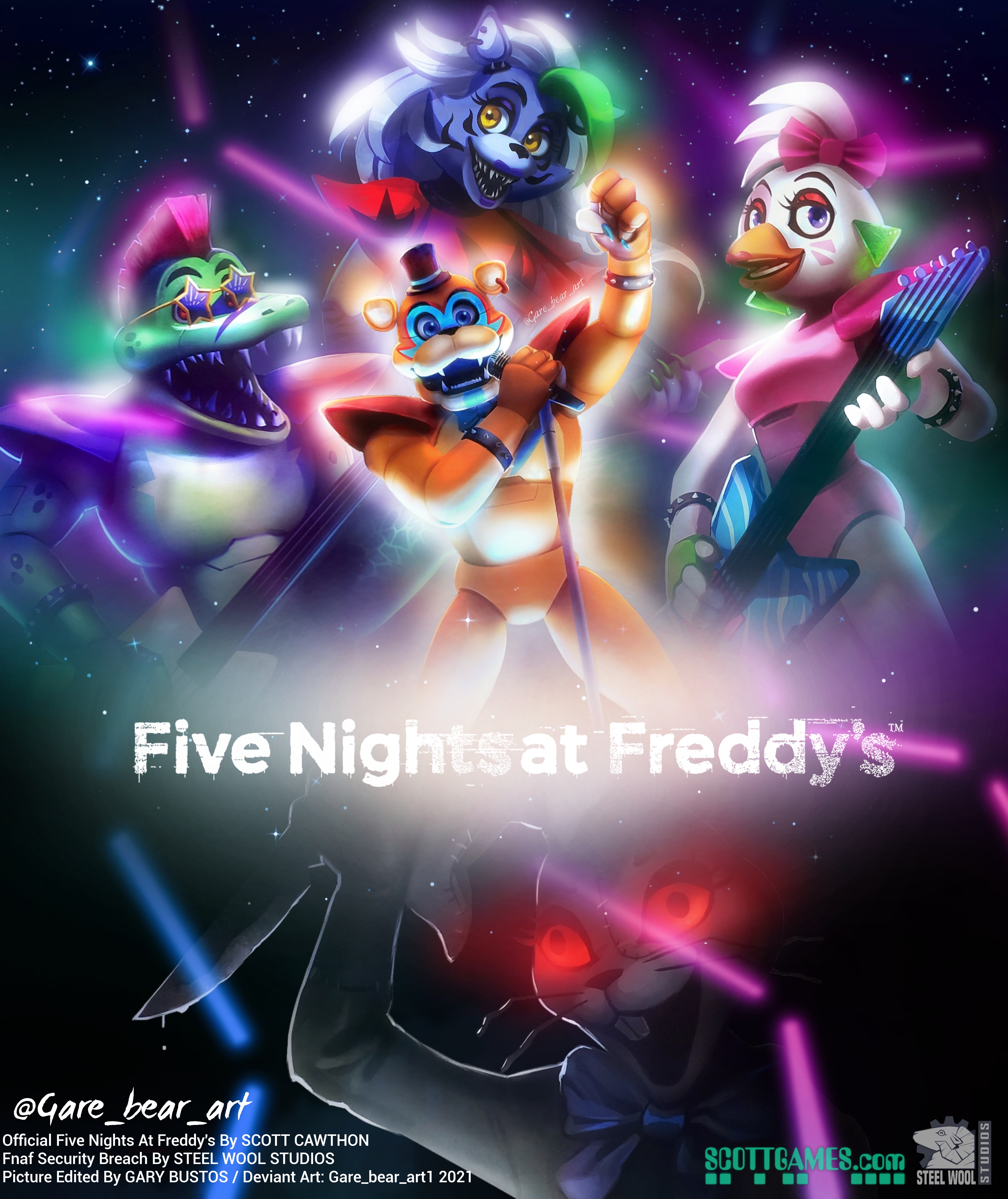 Five Nights At Freddy S Security Breach Wallpaper By garebearart1