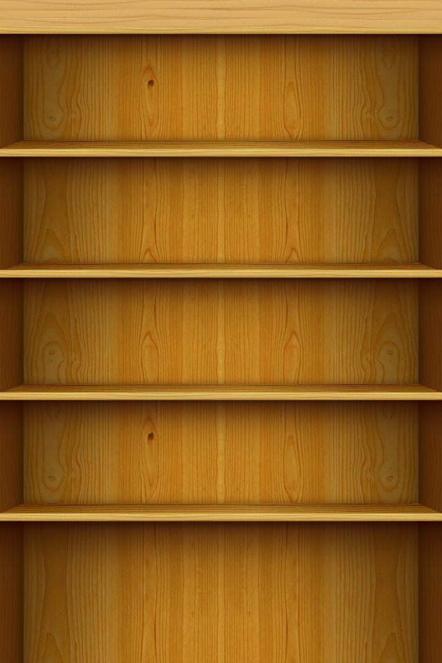Empty Bookshelf Wallpaper Shelves