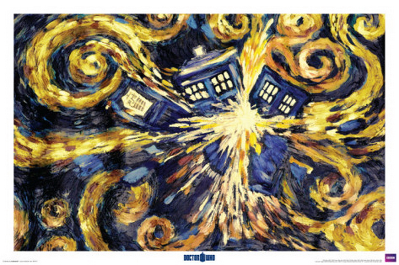 Doctor Who Exploding Tardis Van Gogh Inspirati