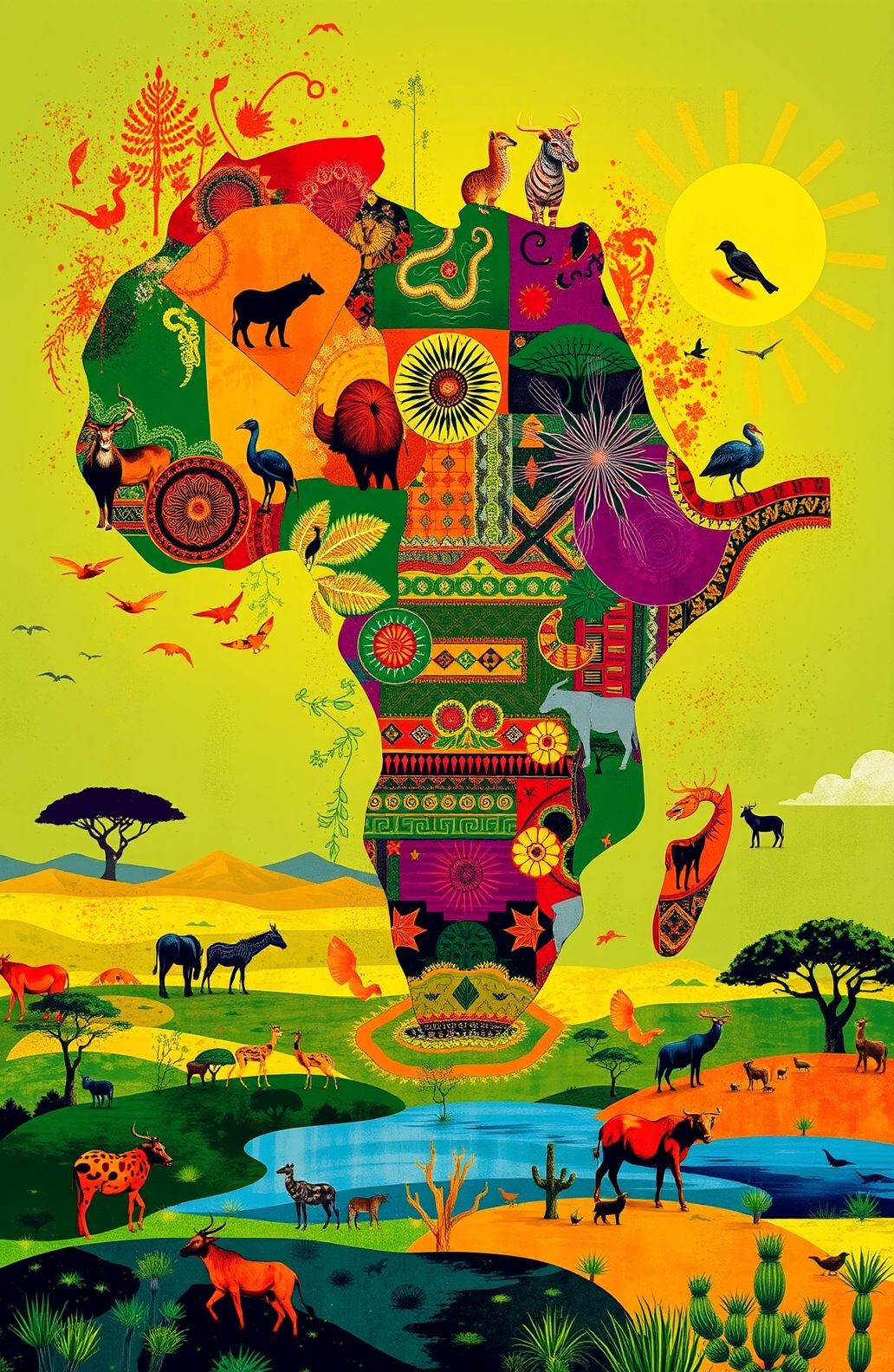 Africa Map Wallpaper