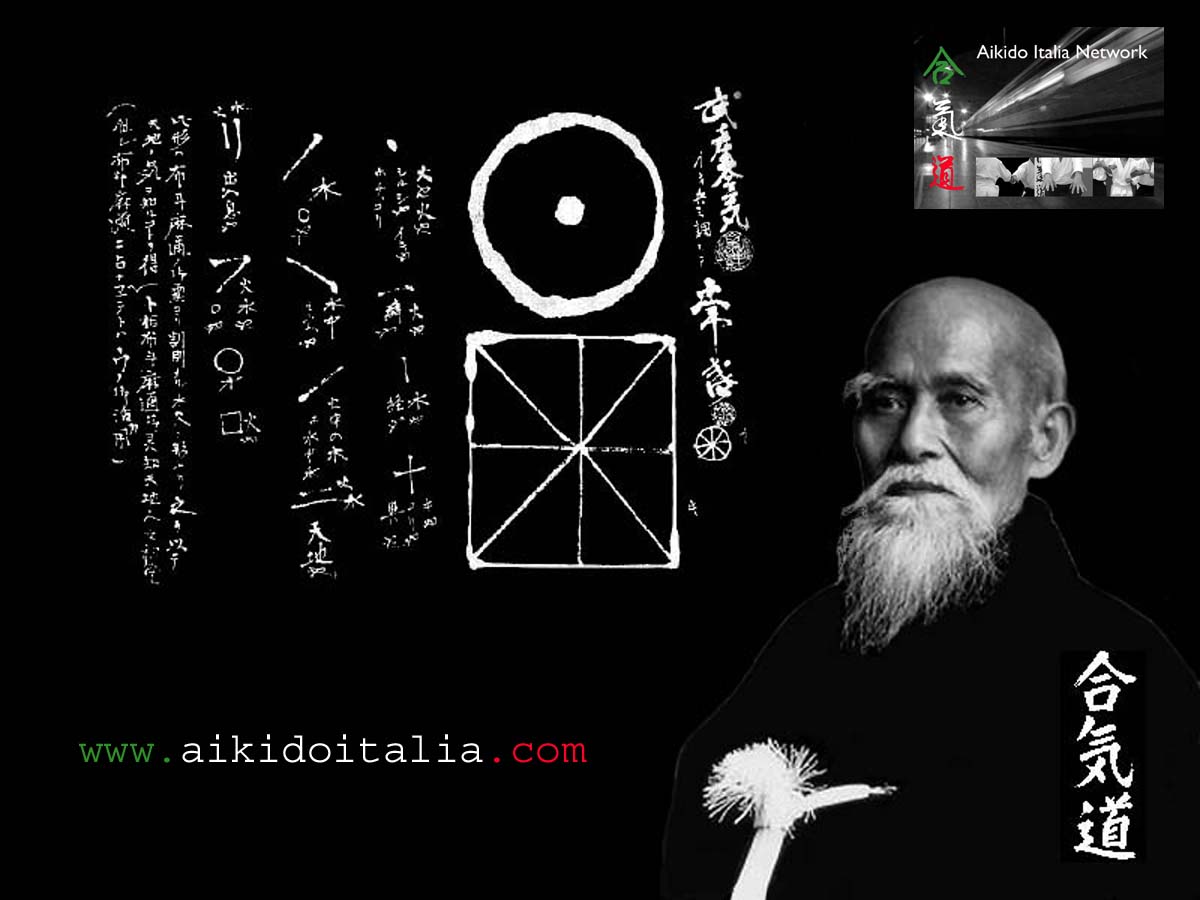 Aiki Background O Sensei Morihei Ueshiba Aikido Italia Work