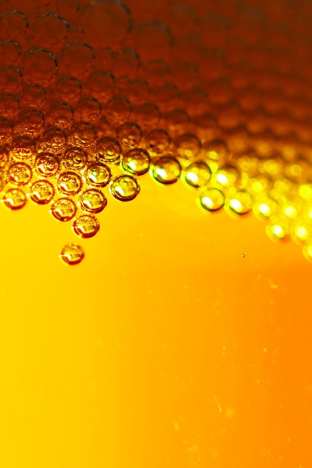 Beer Bubbles iPhone Wallpaper