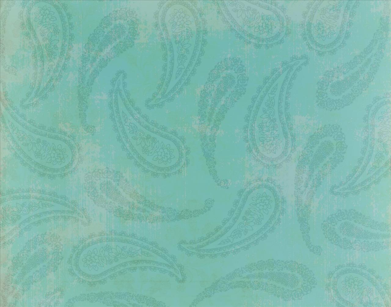 Paisley Pattern Color Turquoise