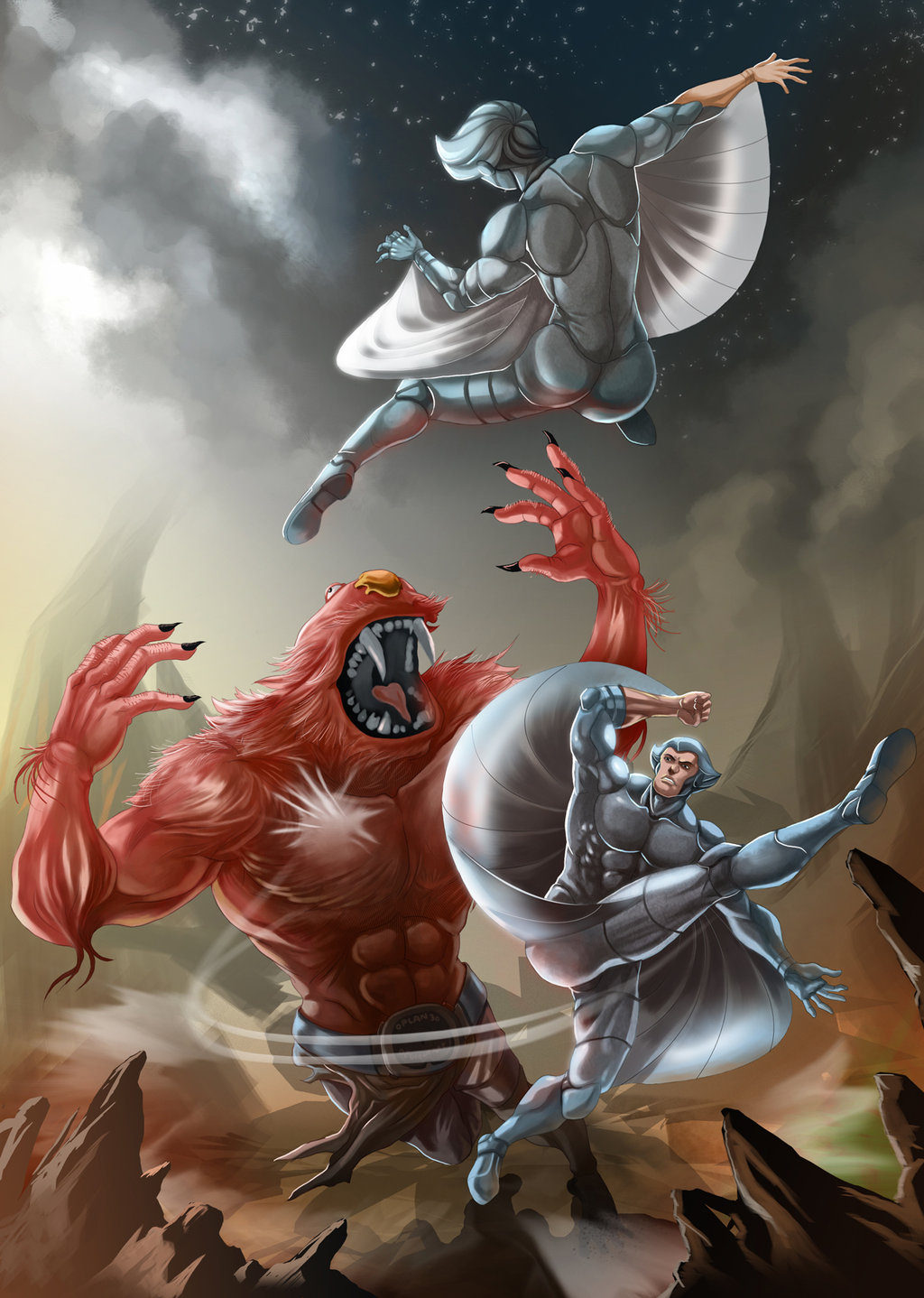 Elmo Vs Silverhawks By Graphic Ops