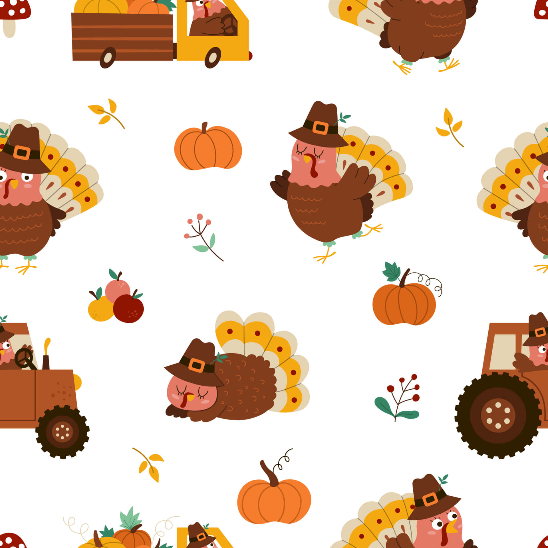 Cute Thanksgiving Background Wallpaper