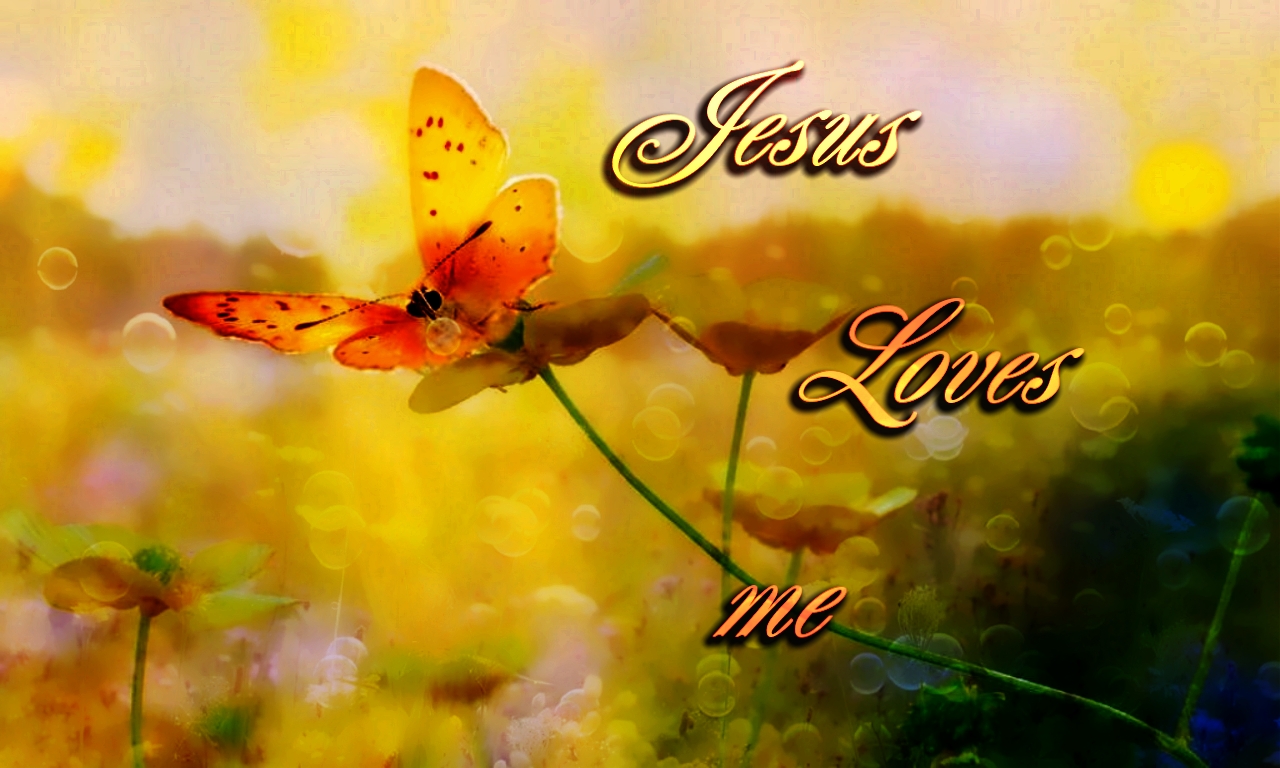 Jesus Loves Me Wallpaper