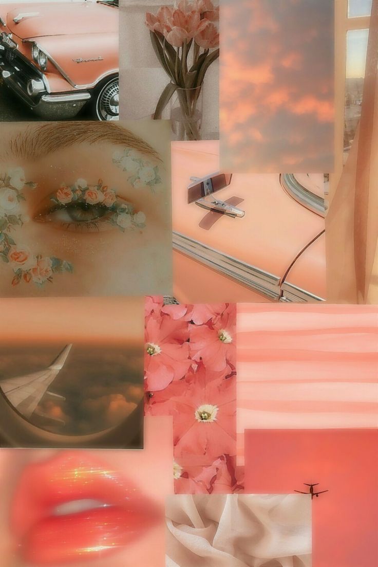 Peach Aesthetic Vintage Wallpaper