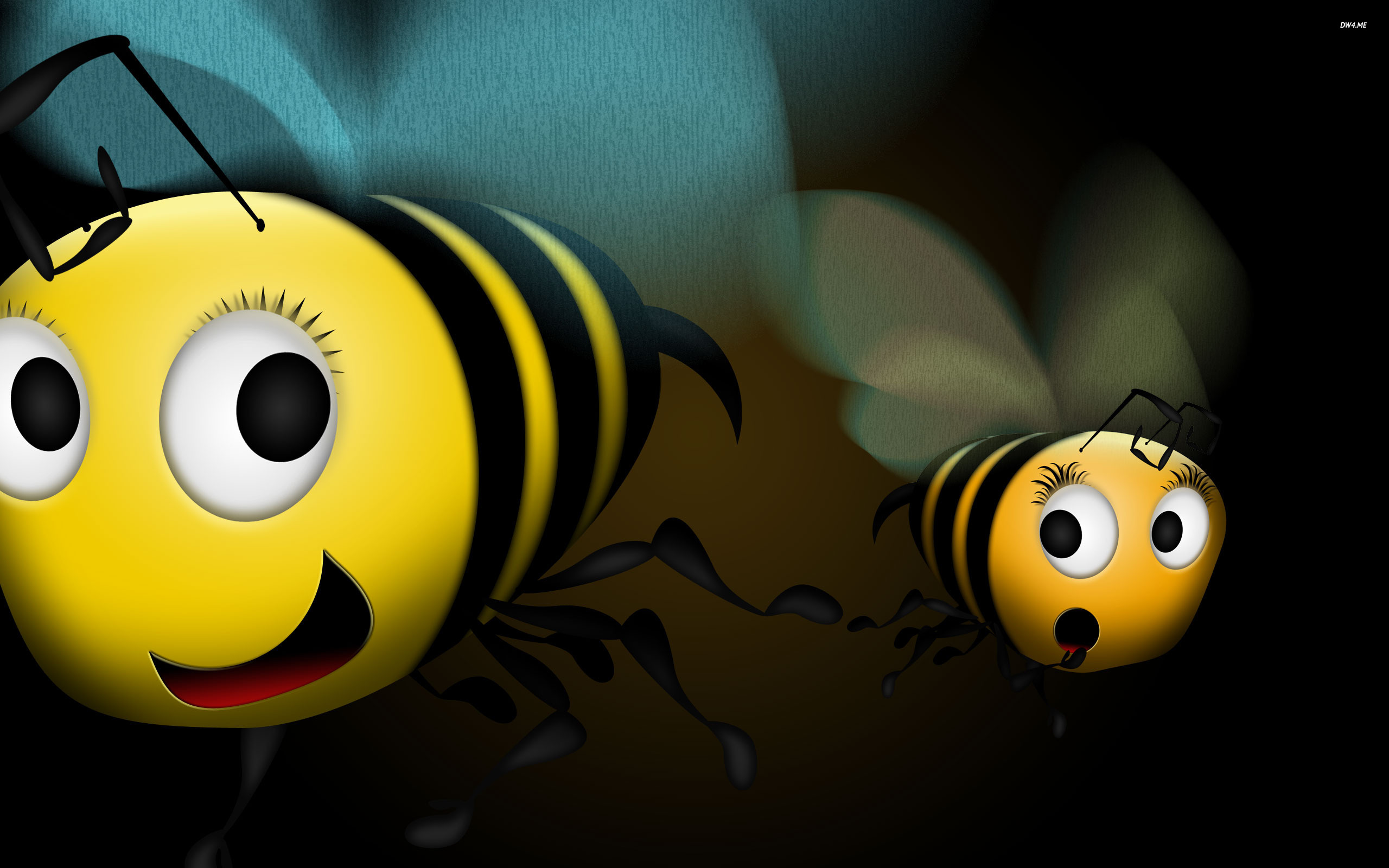 Honey Bees Wallpaper Digital Art