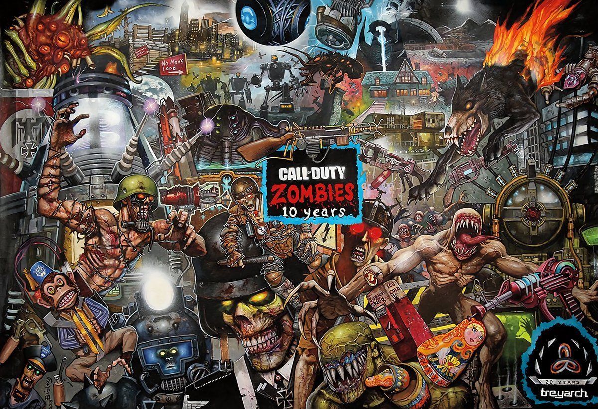 Call Of Duty Black Ops Zombies Years Poster Game Print Wallpaper
