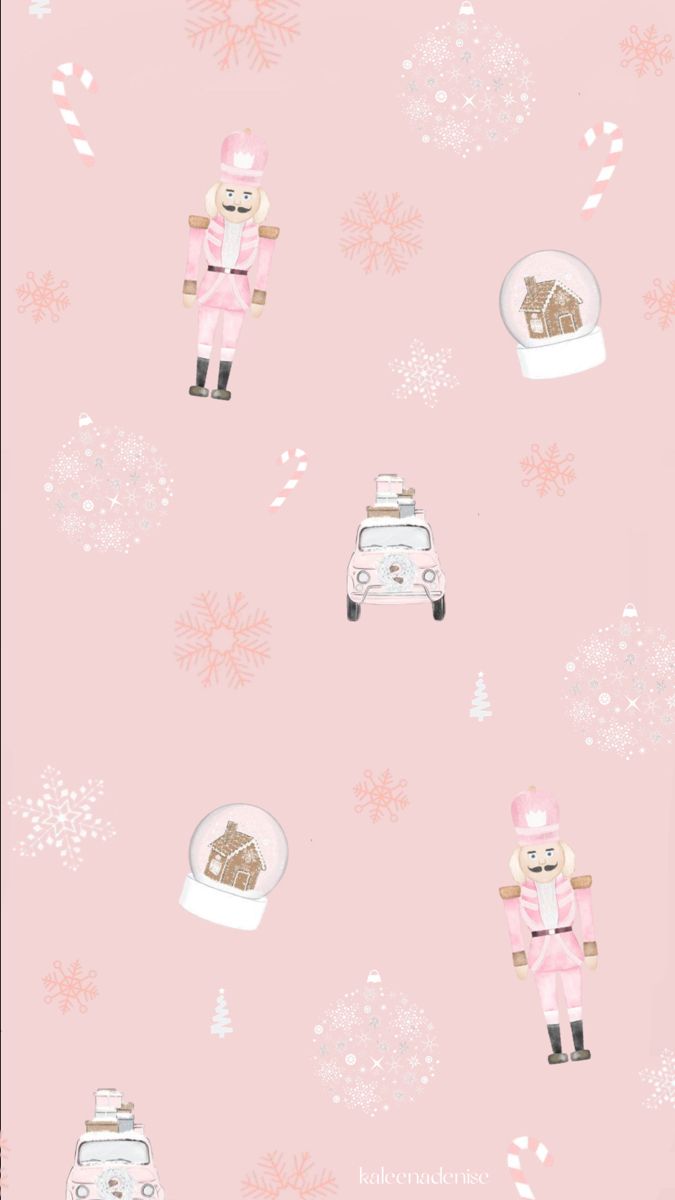Pink Christmas Wallpaper