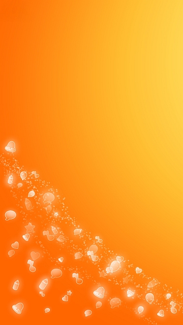Orange Abstract Mobile Wallpaper