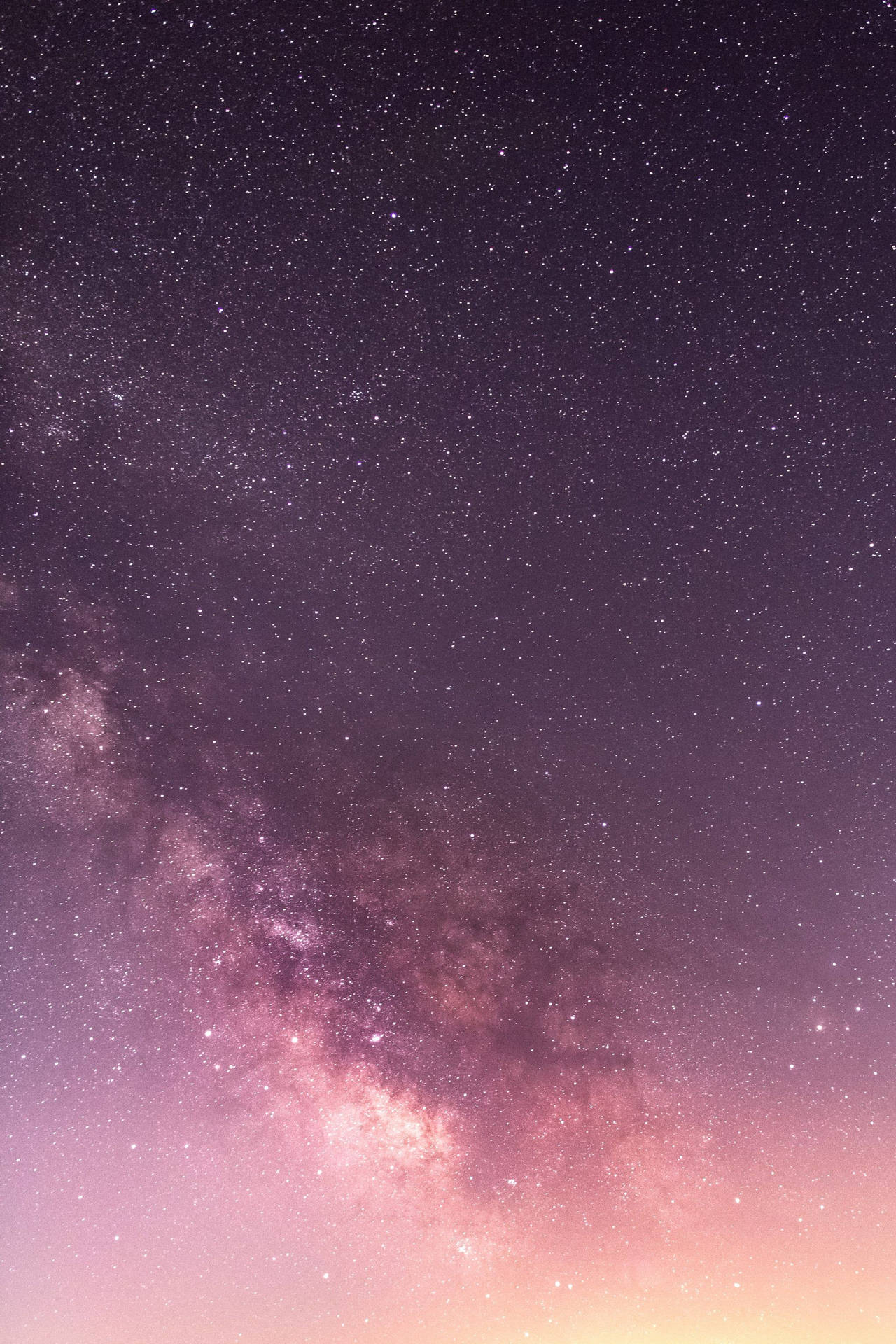 Ios Purple Night Sky Wallpaper
