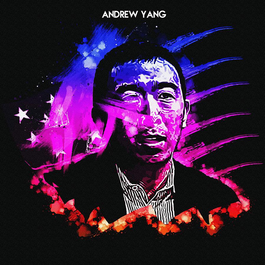 Andrew Yang Digital Art By Walter Florine Wallpaper