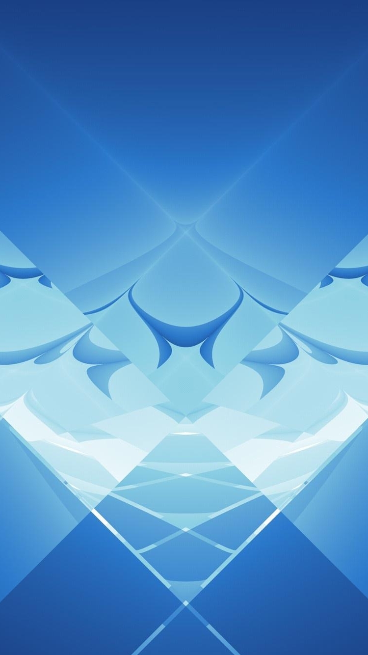 Iphone wallpaper Blue geometric shapes iPhone 6 and under 750x1334