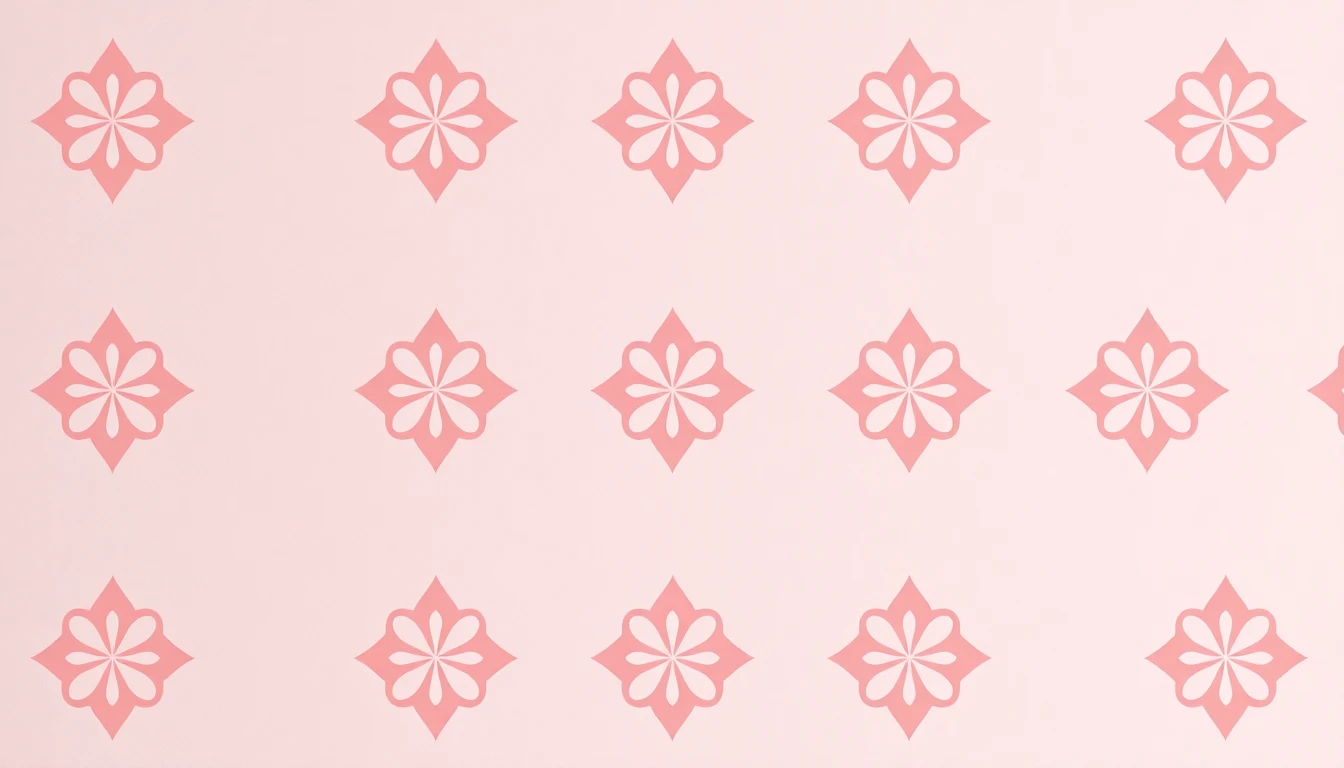 Pink Quatrefoil Wallpaper