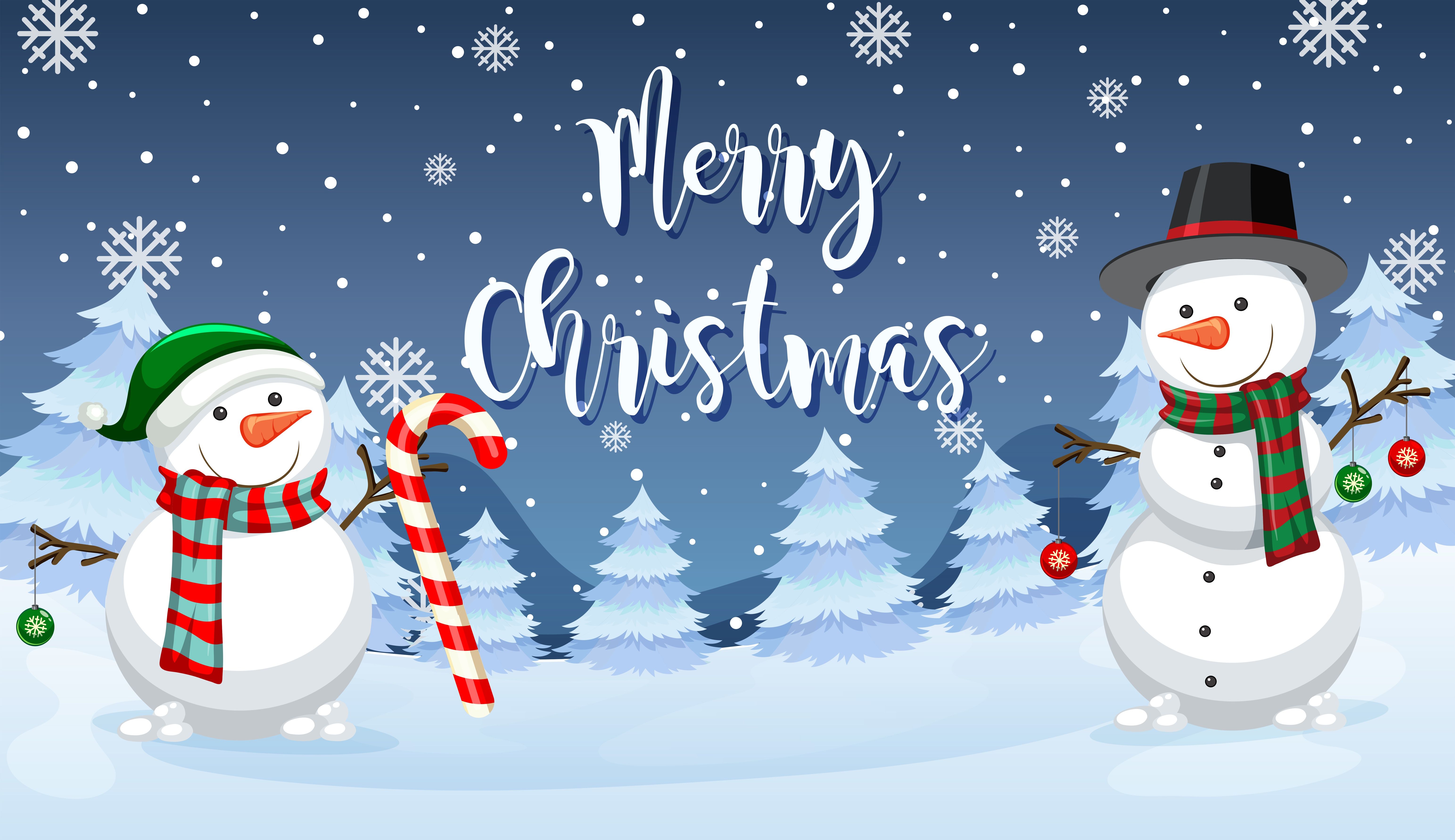 Free download Christmas Snowman Wallpapers on [6173x3564] for your ...