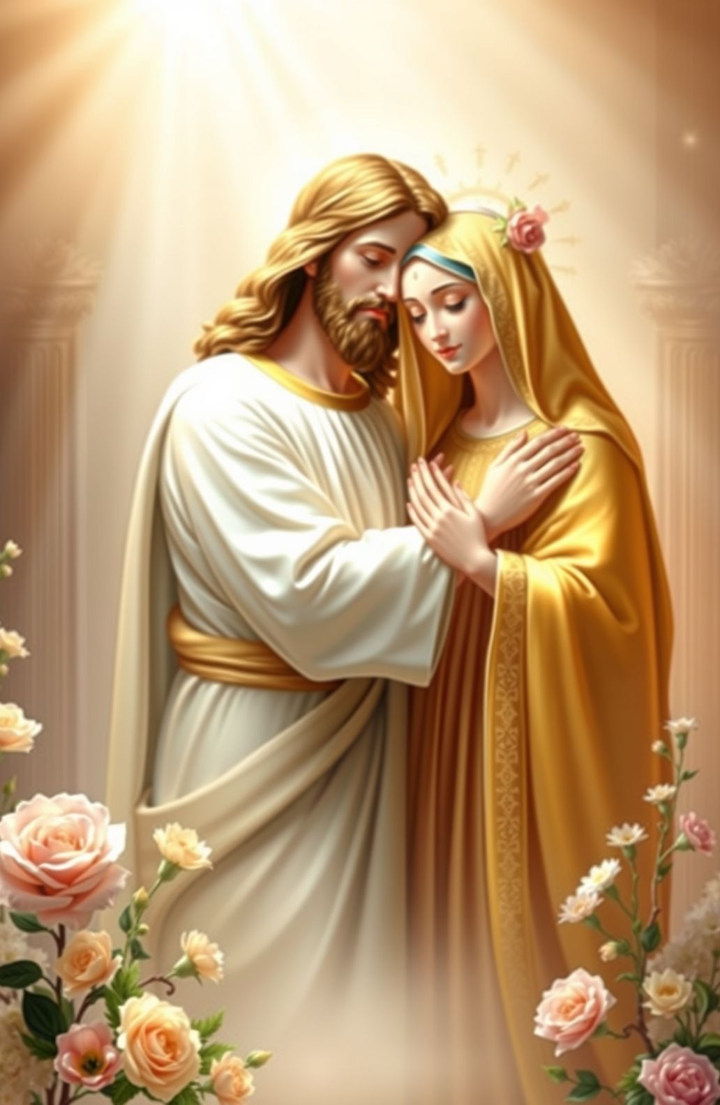 Jesus Christ Mother Mary Wallpaper