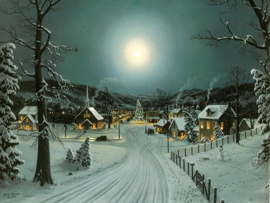 Snow Christmas Wallpaper