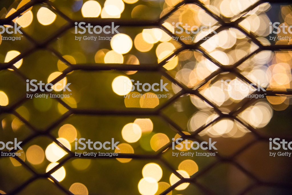 Blurred Yellow Color Bokeh Abstract On Unfocused Background With