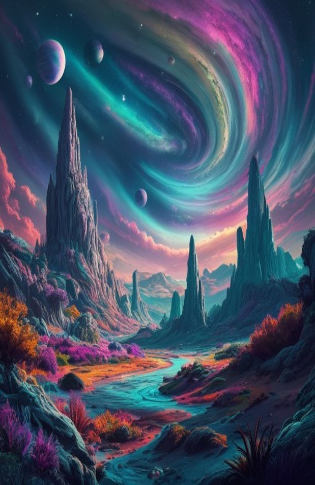 Alien Planet Landscapes Wallpaper