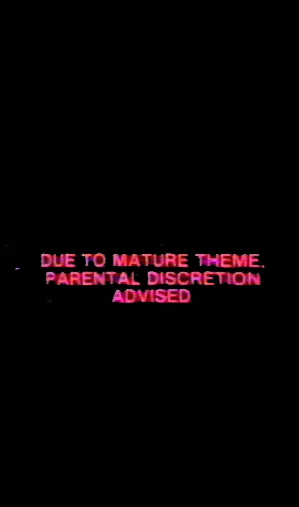Mature Theme Parental Discretion Dark Grunge Aesthetic