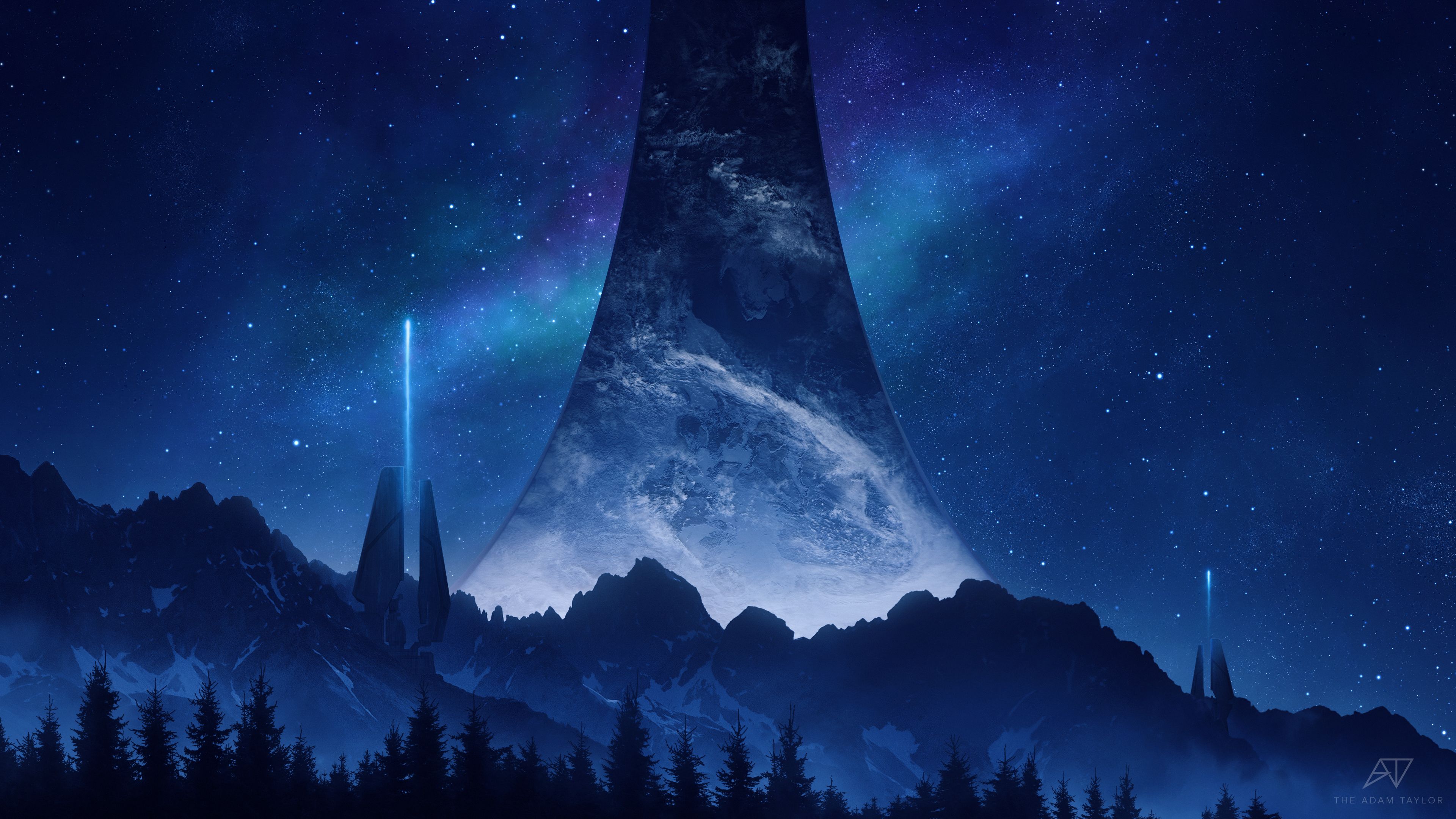 4k Halo Wallpaper