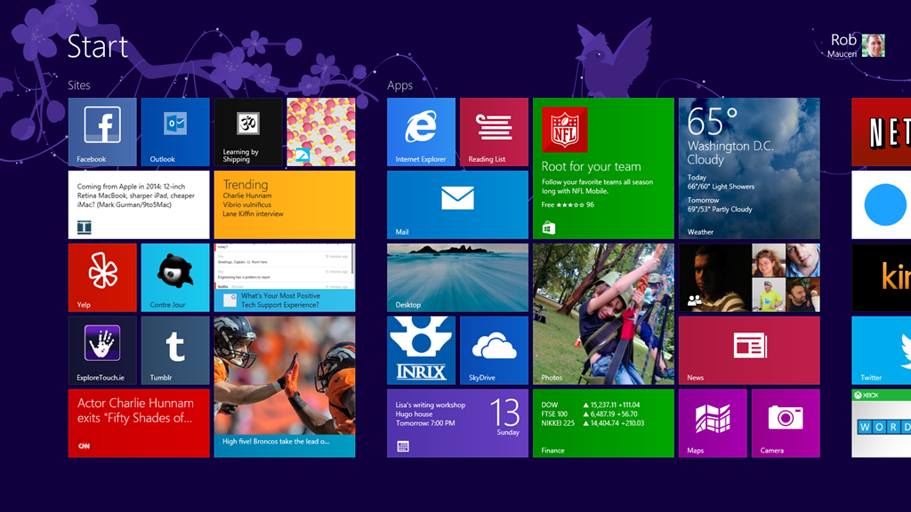 Windows 81 Best Experience of Your Web with Sites and Apps together