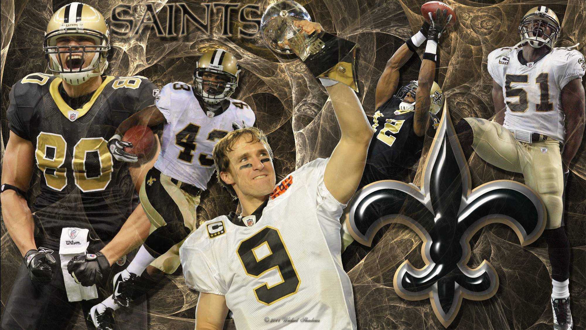New Orleans Saints Team Desktop Wallpaper At