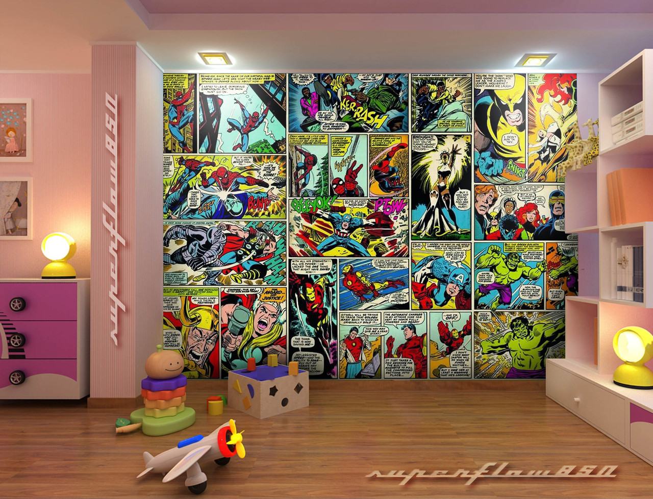 [50+] Marvel Wallpaper for Boy Room on WallpaperSafari
