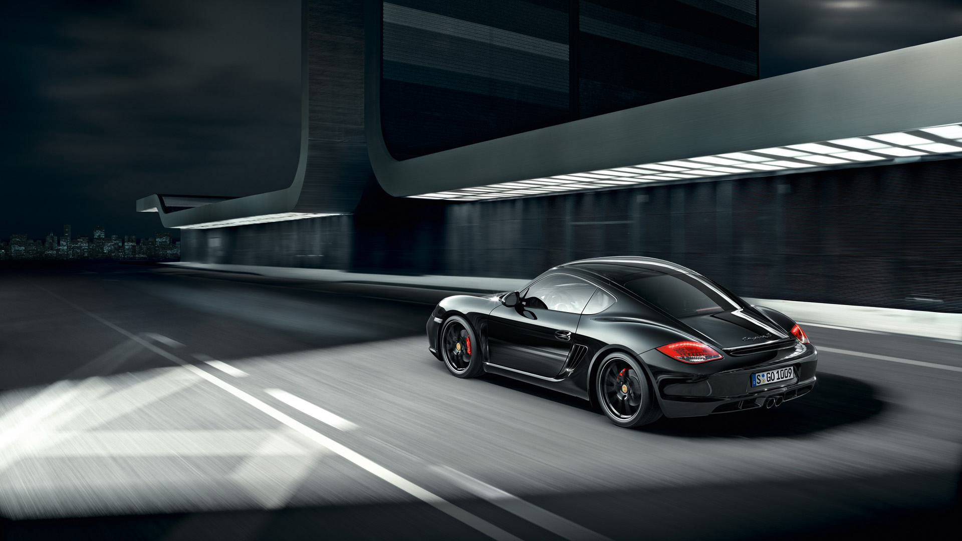 Porsche Cayman S Black Edition Wallpaper HD Image
