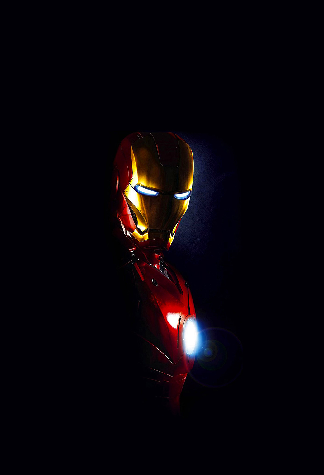 Iron Man In Dark Wallpaper For iPhone X