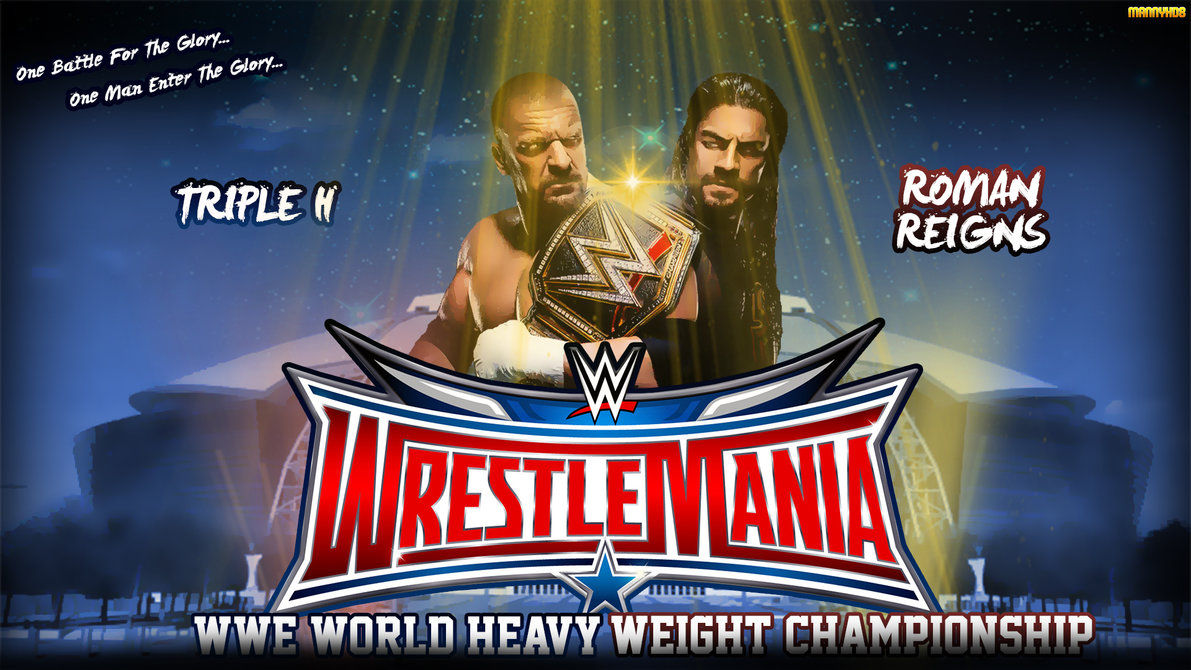 Wrestlemania Wallpaper Triple H Vs Roman Reigns