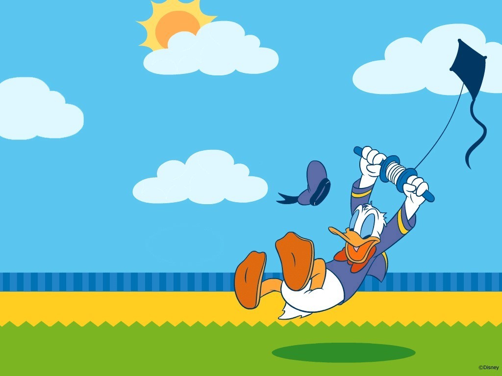 Kite Donald Duck Kites Wallpaper