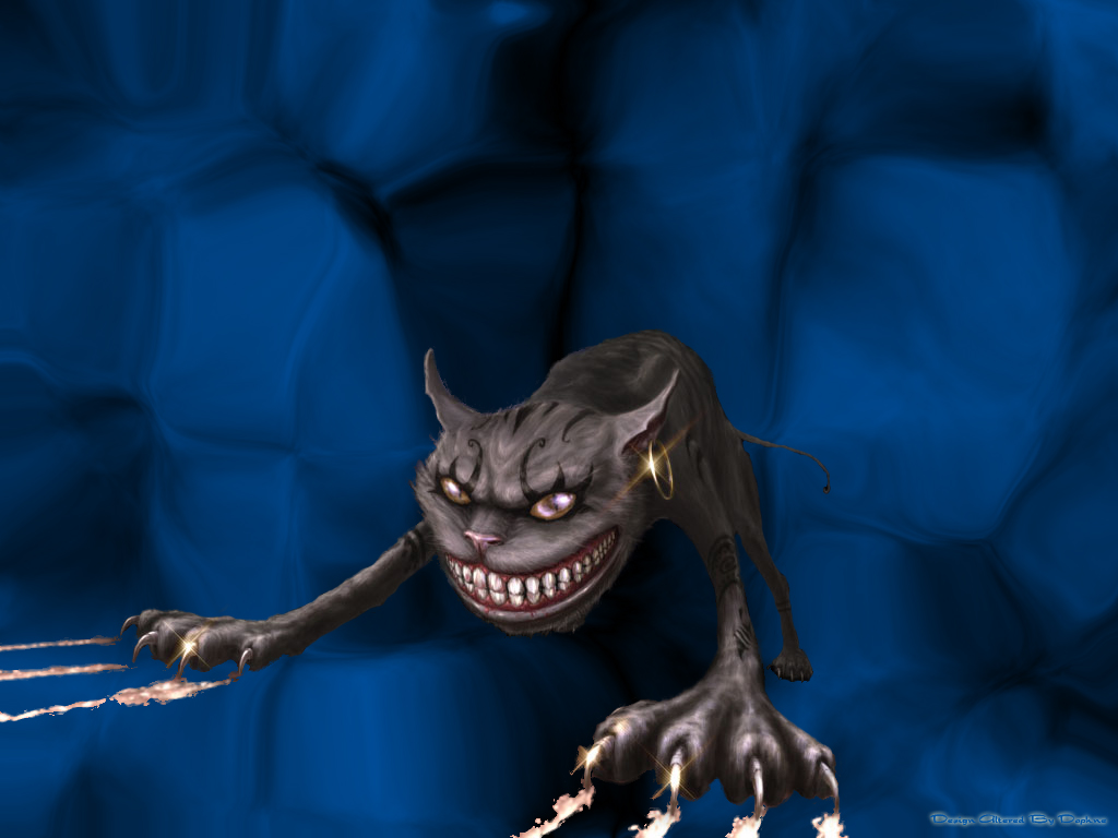 Evil Cheshire Cat Wallpaper - WallpaperSafari