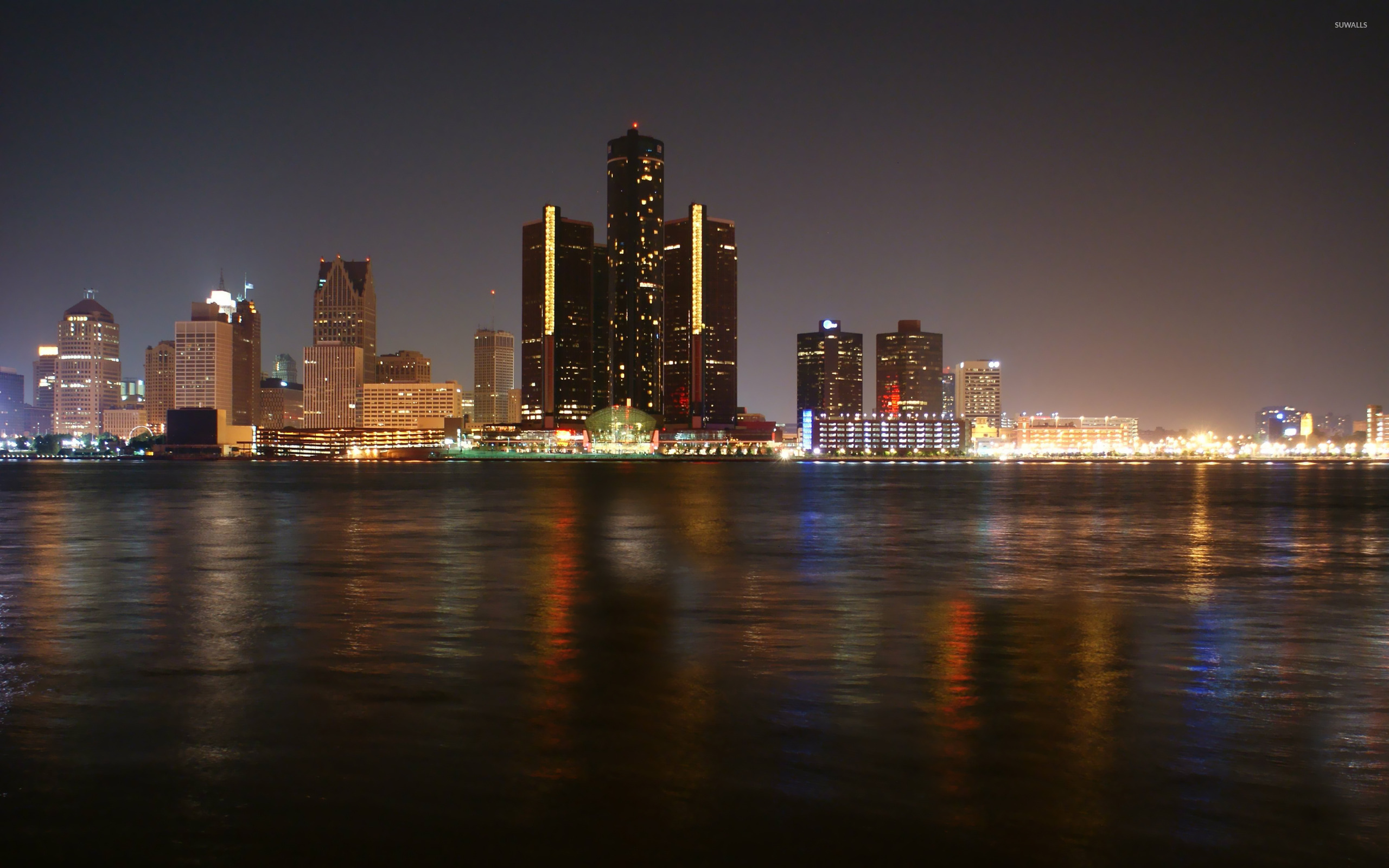 Detroit Skyline Wallpaper World