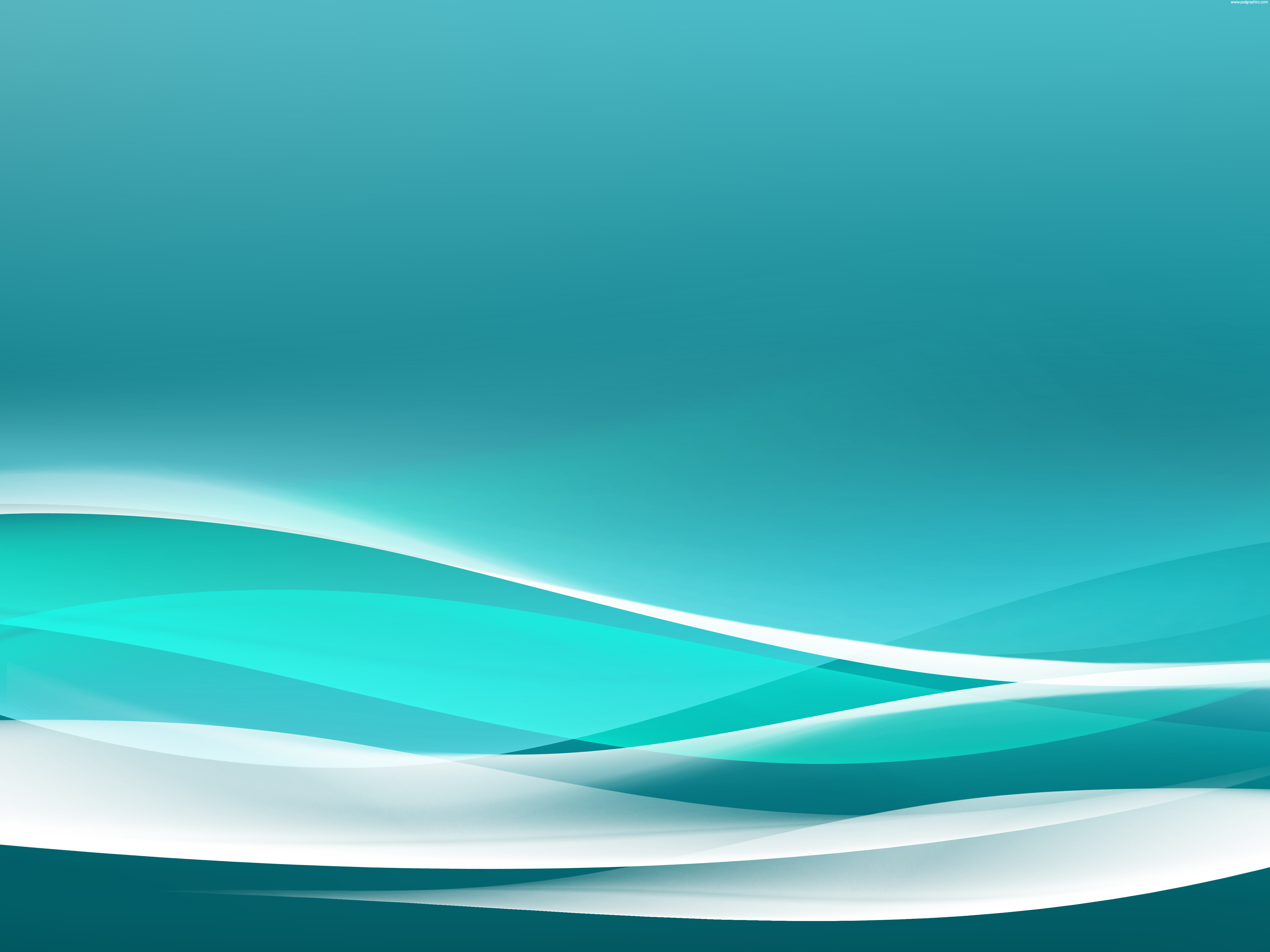 Abstract Wavy Turquoise Background A Simple Blue Green User